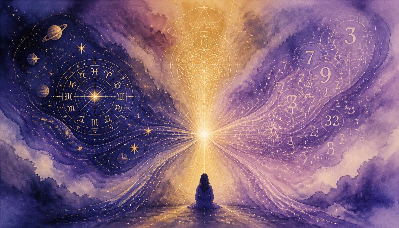 Ilustrace k článku: Numerologie, Matice osudu a astrologie: tři cesty k sobě