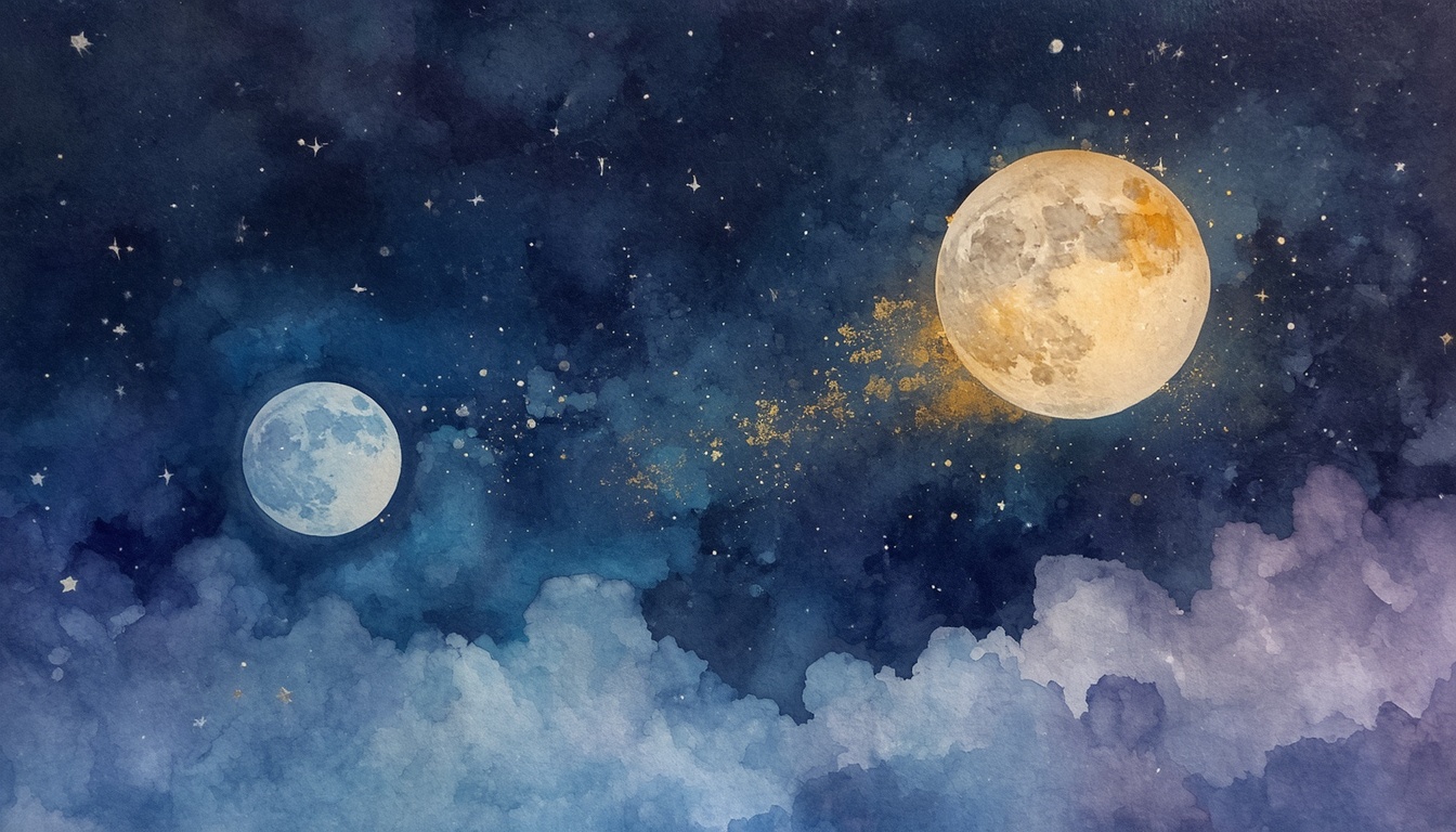 Ilustrace k článku: Rituály pro novoluní a úplněk: jak se naladit na lunární cyklus