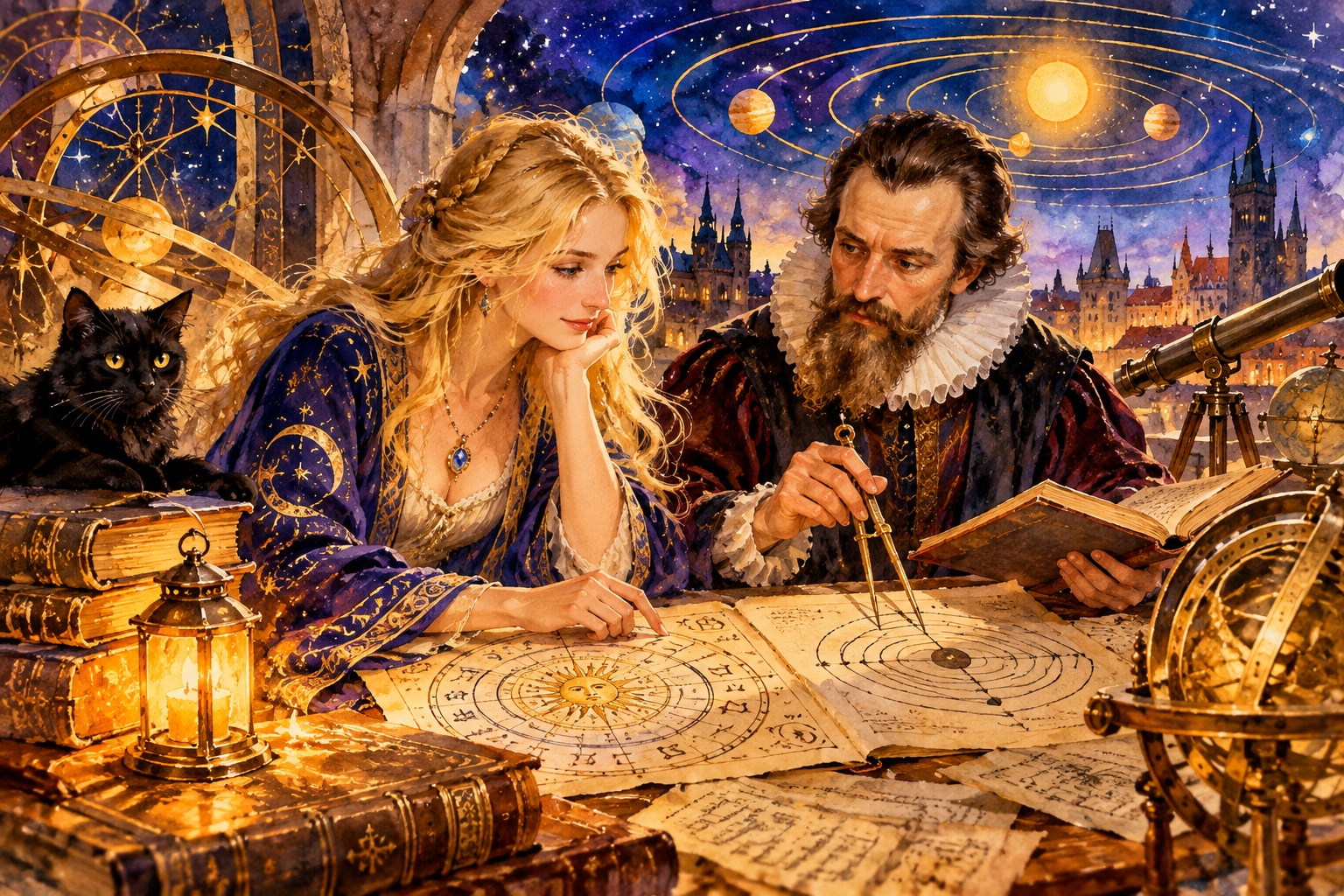 Ilustrace k příběhu Mys dobrých nadějí: Keplerův stín