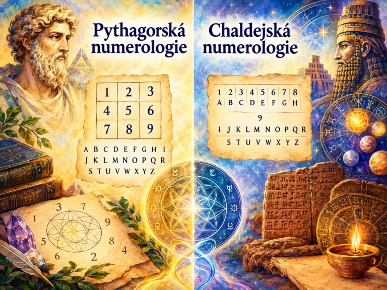 Pythagorejská a chaldejská numerologie – ilustrace