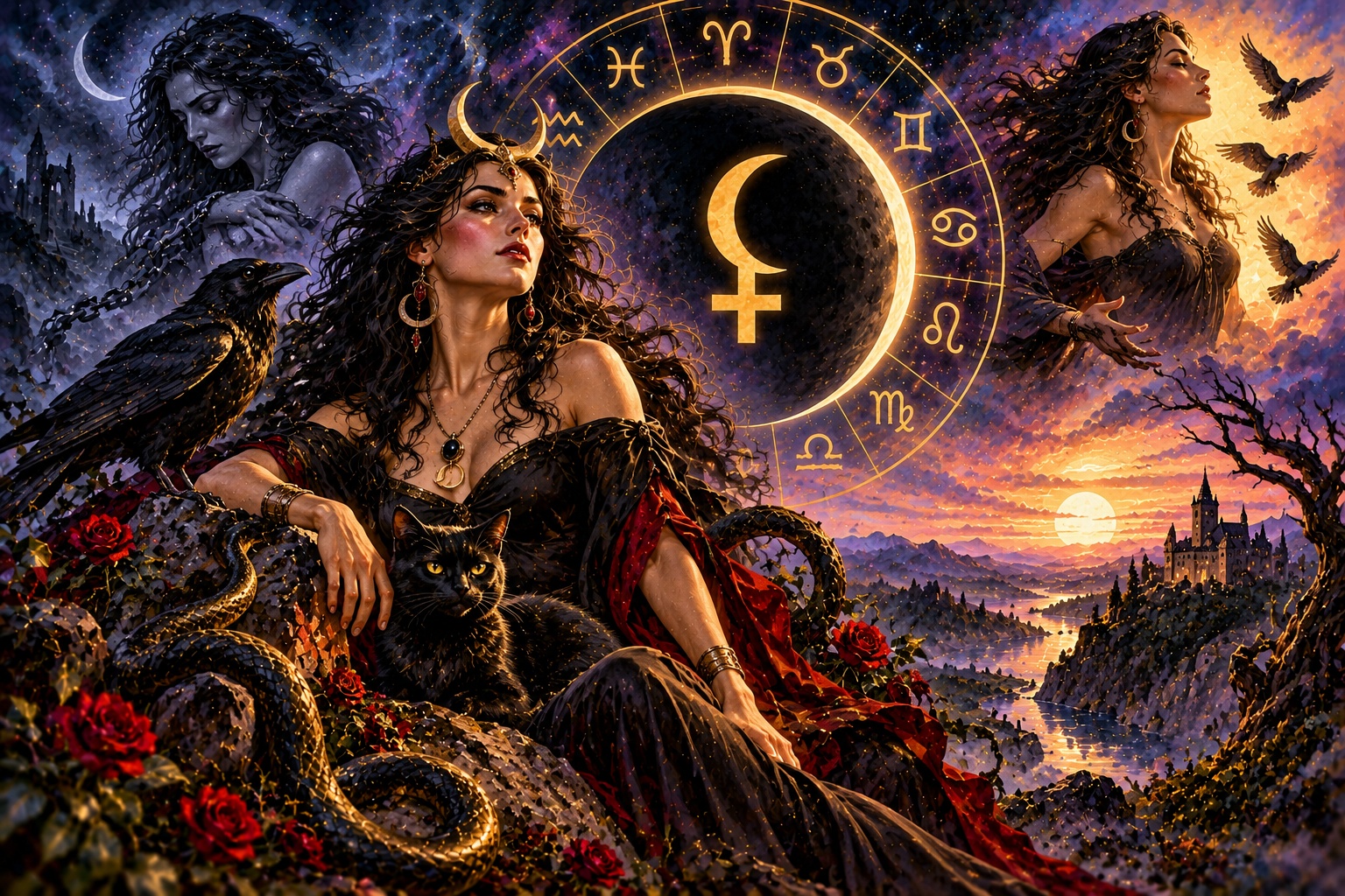 Ilustrace k článku: Černá Luna Lilith